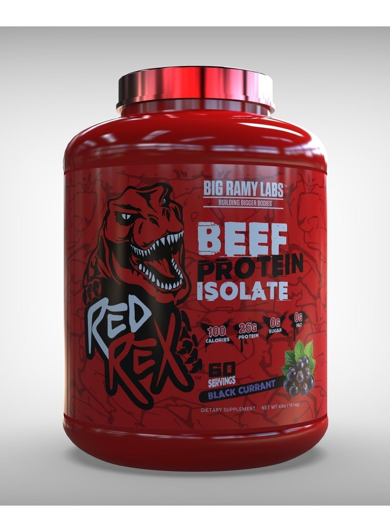 مختبرات رامي الكبرى REDREX Beef Isolate Black Currant 4LB + Challenger Creatine 300g Bundle - Image 3